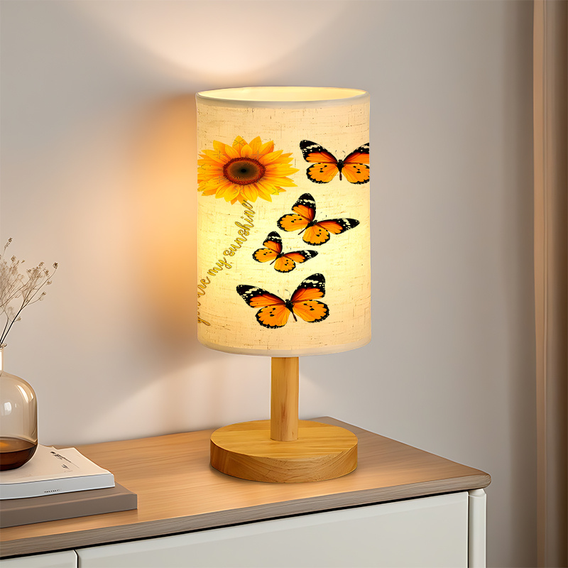 A Modern USB-powered Linen Lamp with a Unique Design and Exquisite Patterns