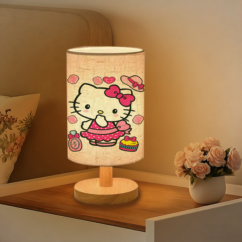 A modern Sanrio USB-powered linen lamp with a creative design