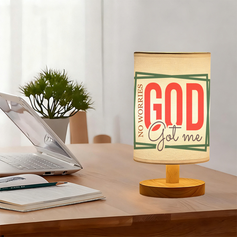 A Modern USB-powered Linen Lamp with a Unique Design and Exquisite Patterns