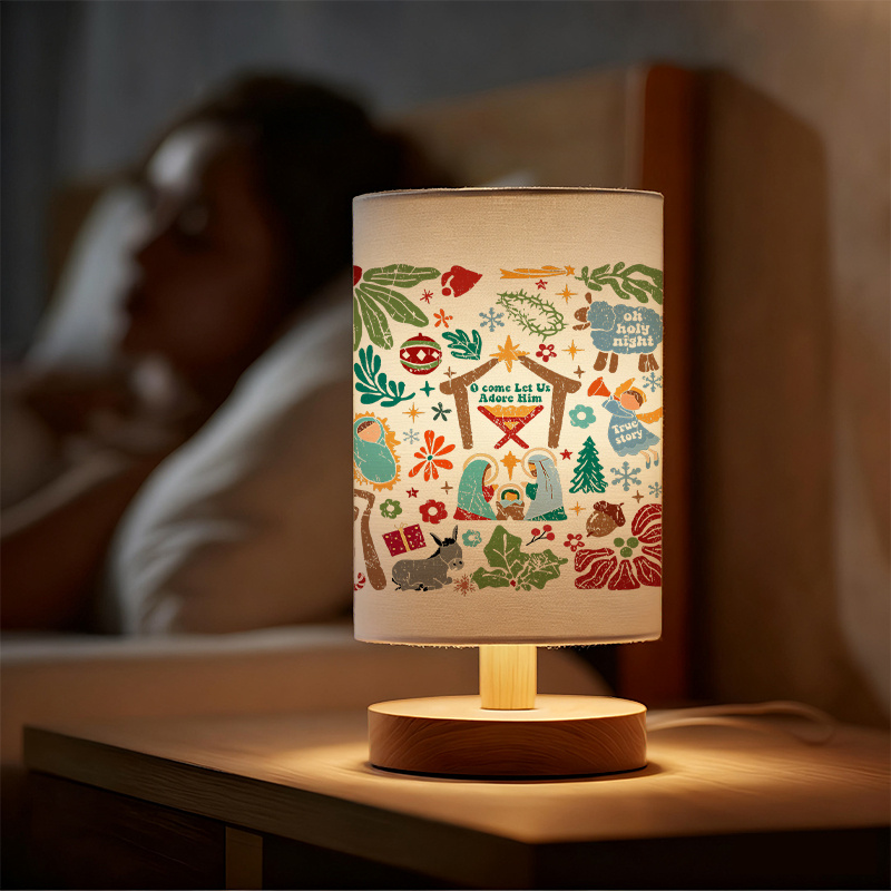 Modern USB-powered Linen Lamp with a Unique Design and Exquisite Patterns