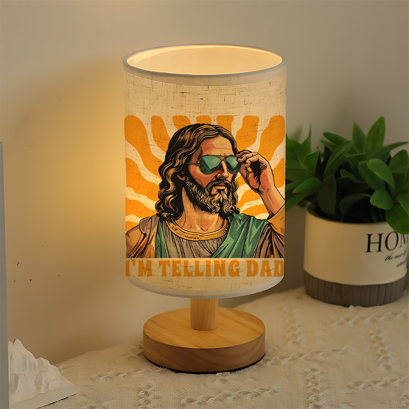 A Modern USB powered Linen Lamp with a Unique Design and Exquisite Patterns