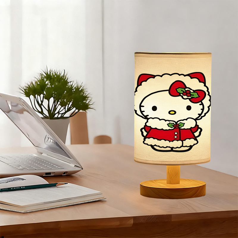 living room USB-powered linen lamp 