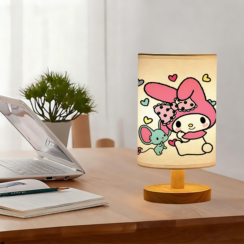 A modern Sanrio USB-powered linen lamp with a creative design