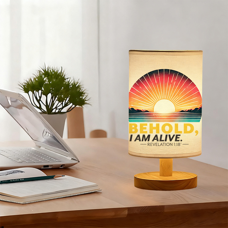 Modern USB-powered Linen Lamp Living Room