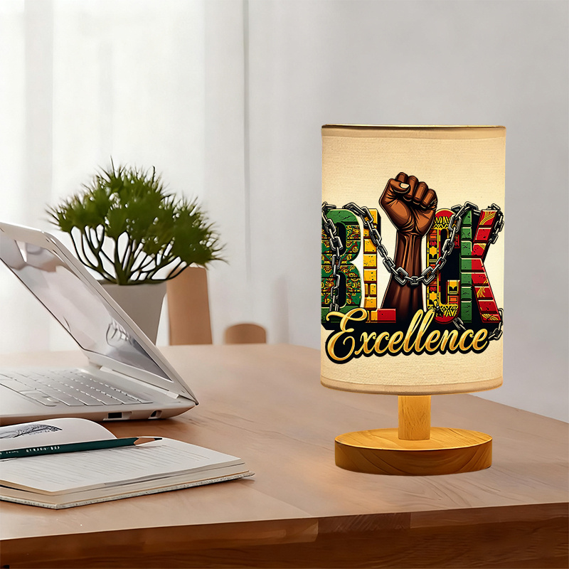 A Modern USB-powered Linen Table Lamp