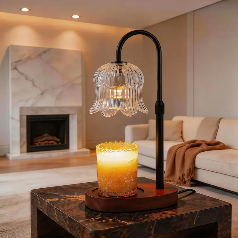 Metal Candle Warmer Lamp With Timer And Brightness Control
