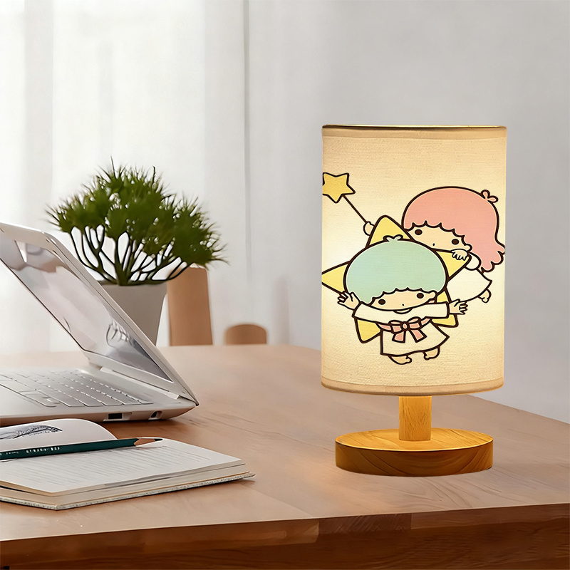 Modern Sanrio USB powered linen lamp with a creative design