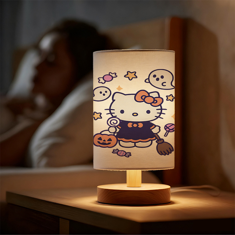 modern Sanrio USB-powered linen lamp with a creative design