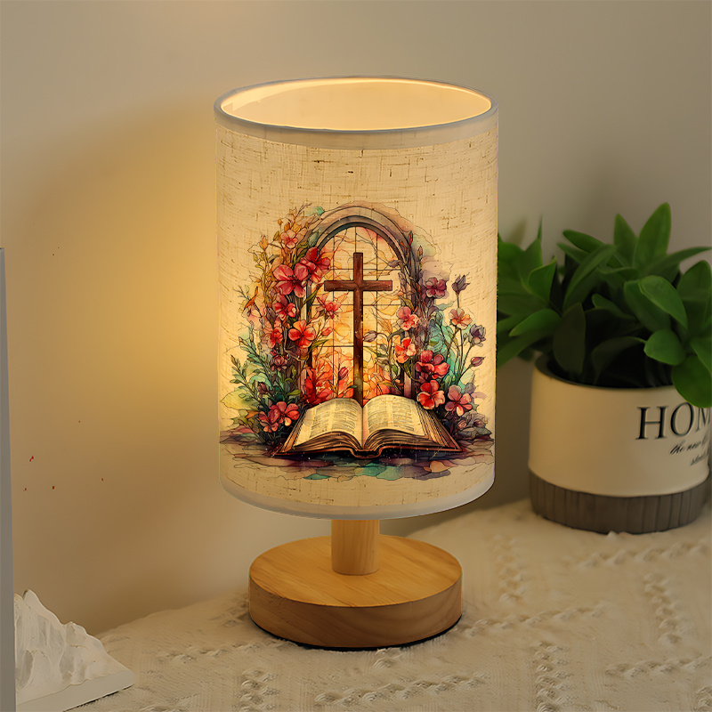 A Modern USB powered Linen Lamp with a Unique Design and Exquisite Pattern