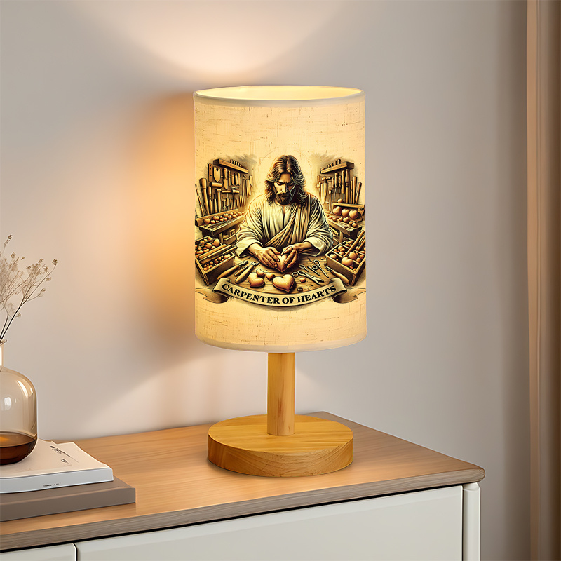 Modern USB-Powered Linen Lamp