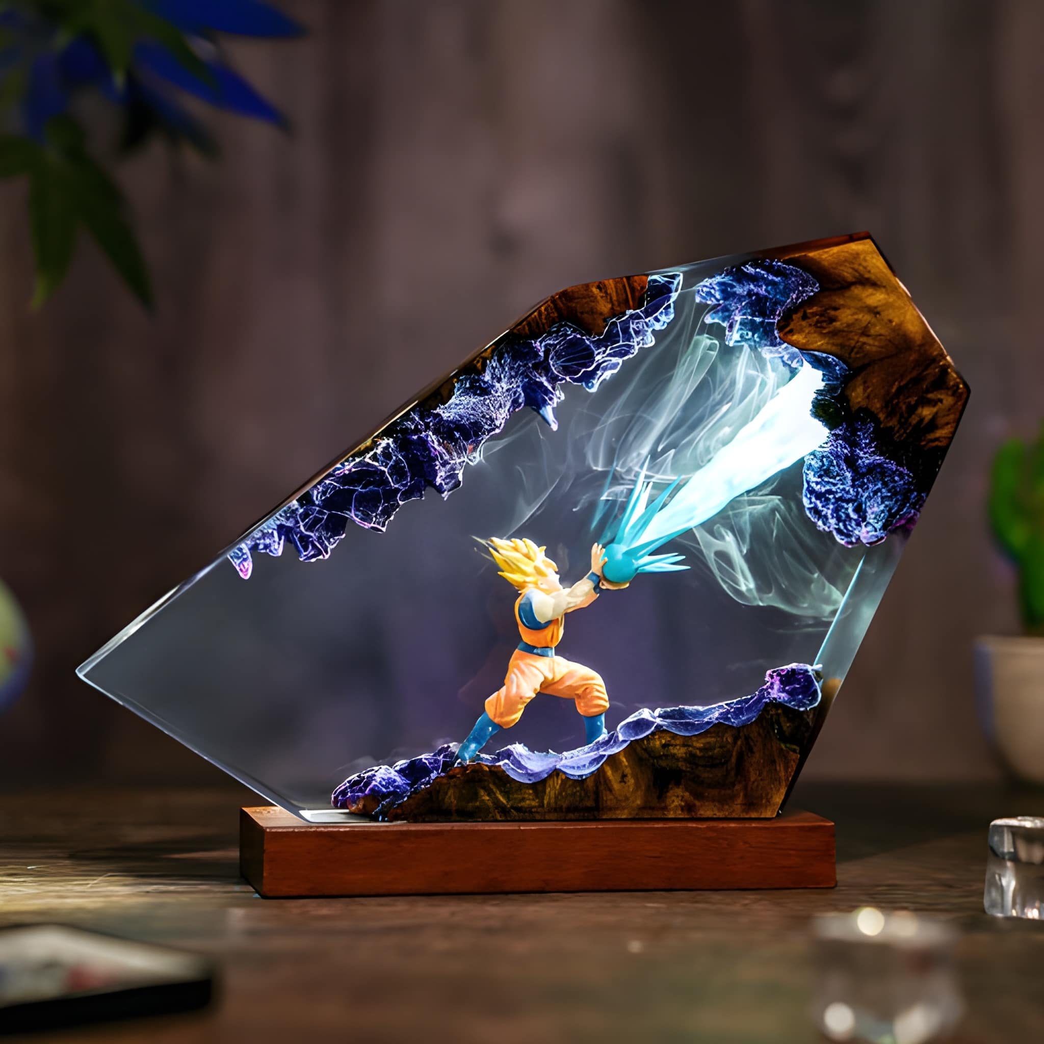 Fantasy Dragon Diorama Epoxy Resin Night Light