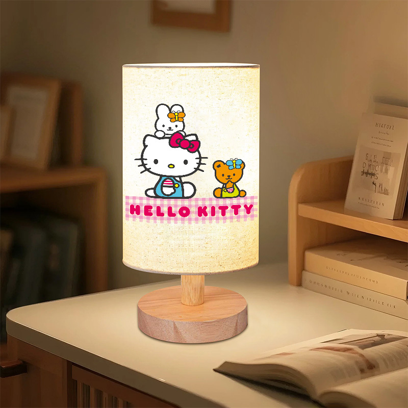 Adorable Bedside Lamp Featuring a Hello Kitty