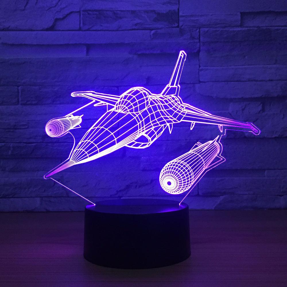 Jet Fighter Optical Lamp-3D Optical Lamp