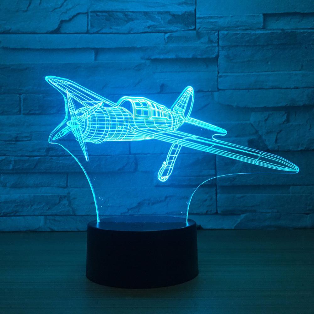 Fix-wing Aircraft 3D Optical Illusion Lamp - 3D Optical Lamp