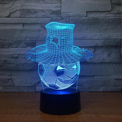 Creative Football 3D Optical Illusion Lamp - 3D Optical Lamp