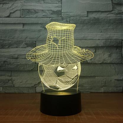 Creative Football 3D Optical Illusion Lamp - 3D Optical Lamp
