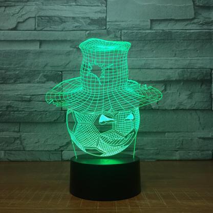 Creative Football 3D Optical Illusion Lamp - 3D Optical Lamp