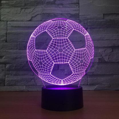 Football Soccer 3D Optical Illusion Lamp - 3D Optical Lamp
