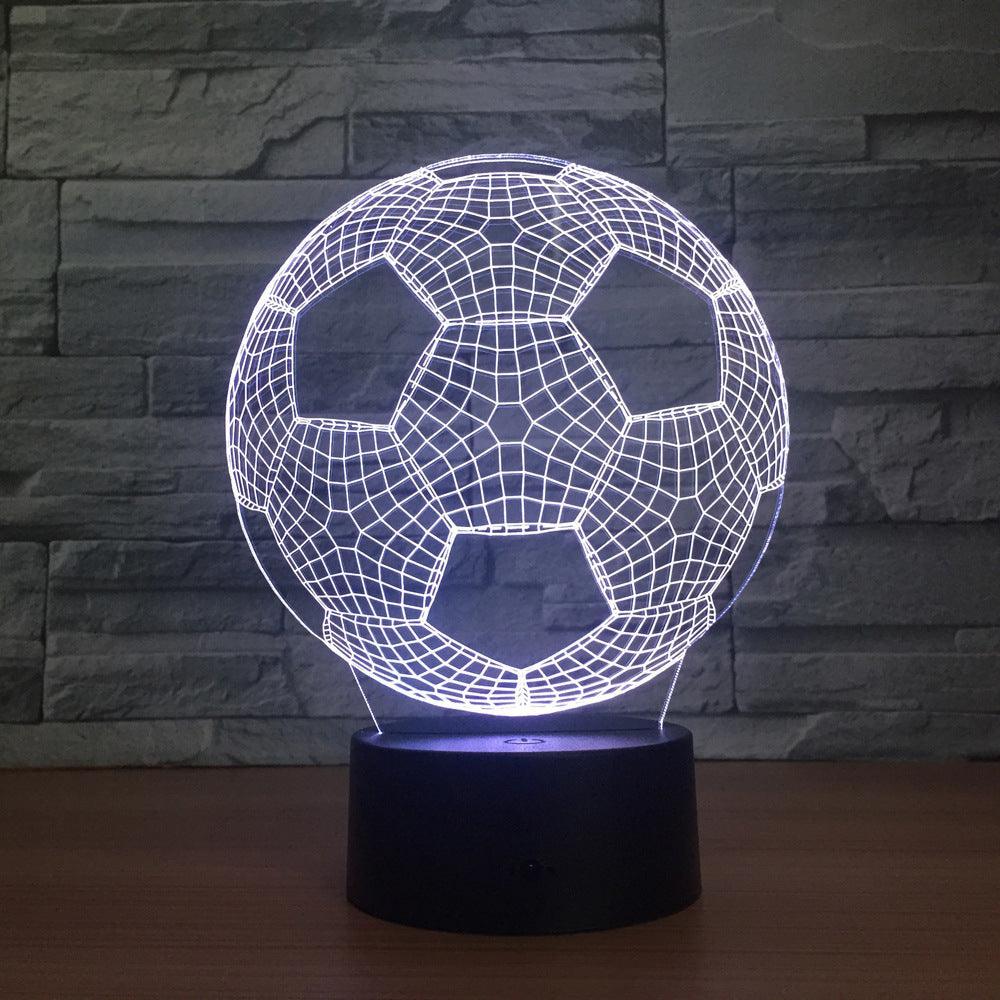 Football Soccer 3D Optical Illusion Lamp - 3D Optical Lamp