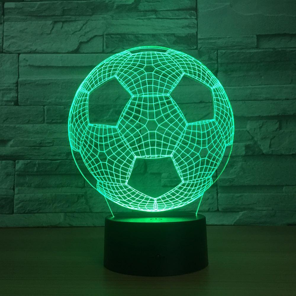 Football Soccer 3D Optical Illusion Lamp - 3D Optical Lamp