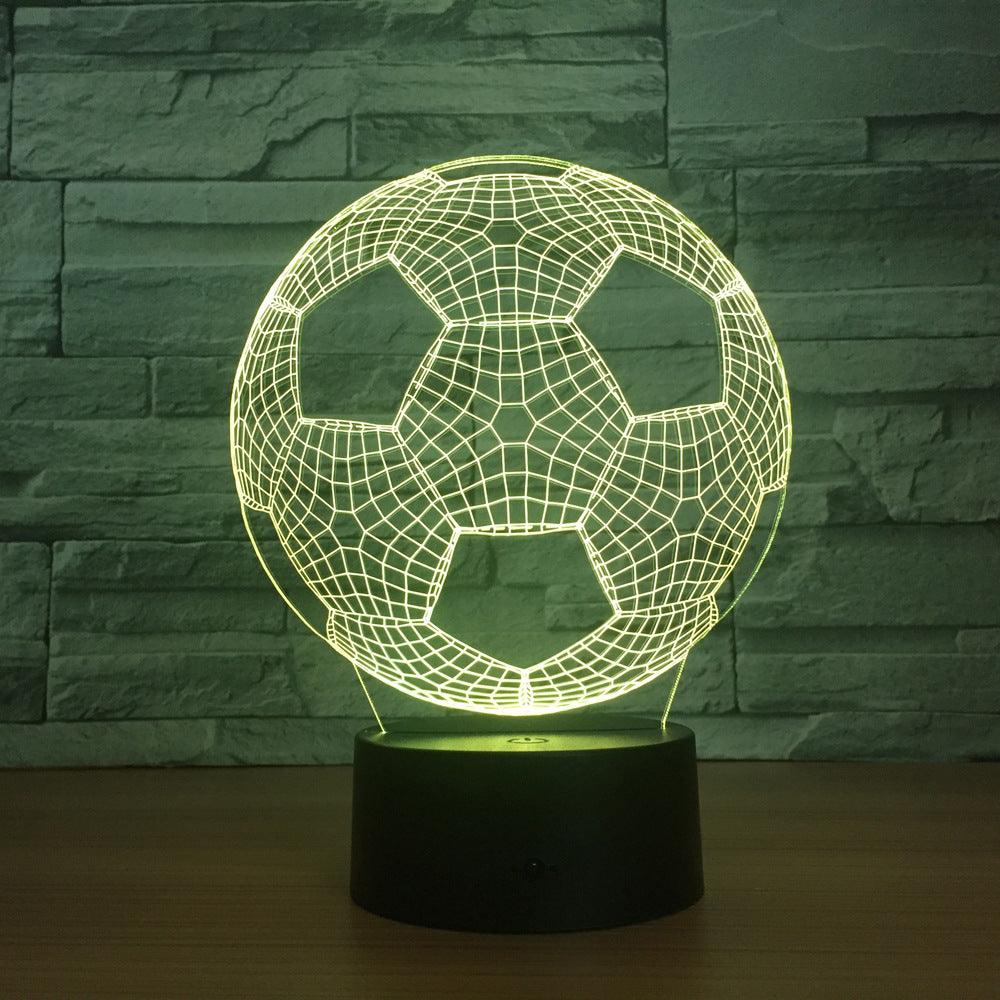 Football Soccer 3D Optical Illusion Lamp-3D Optical Lamp