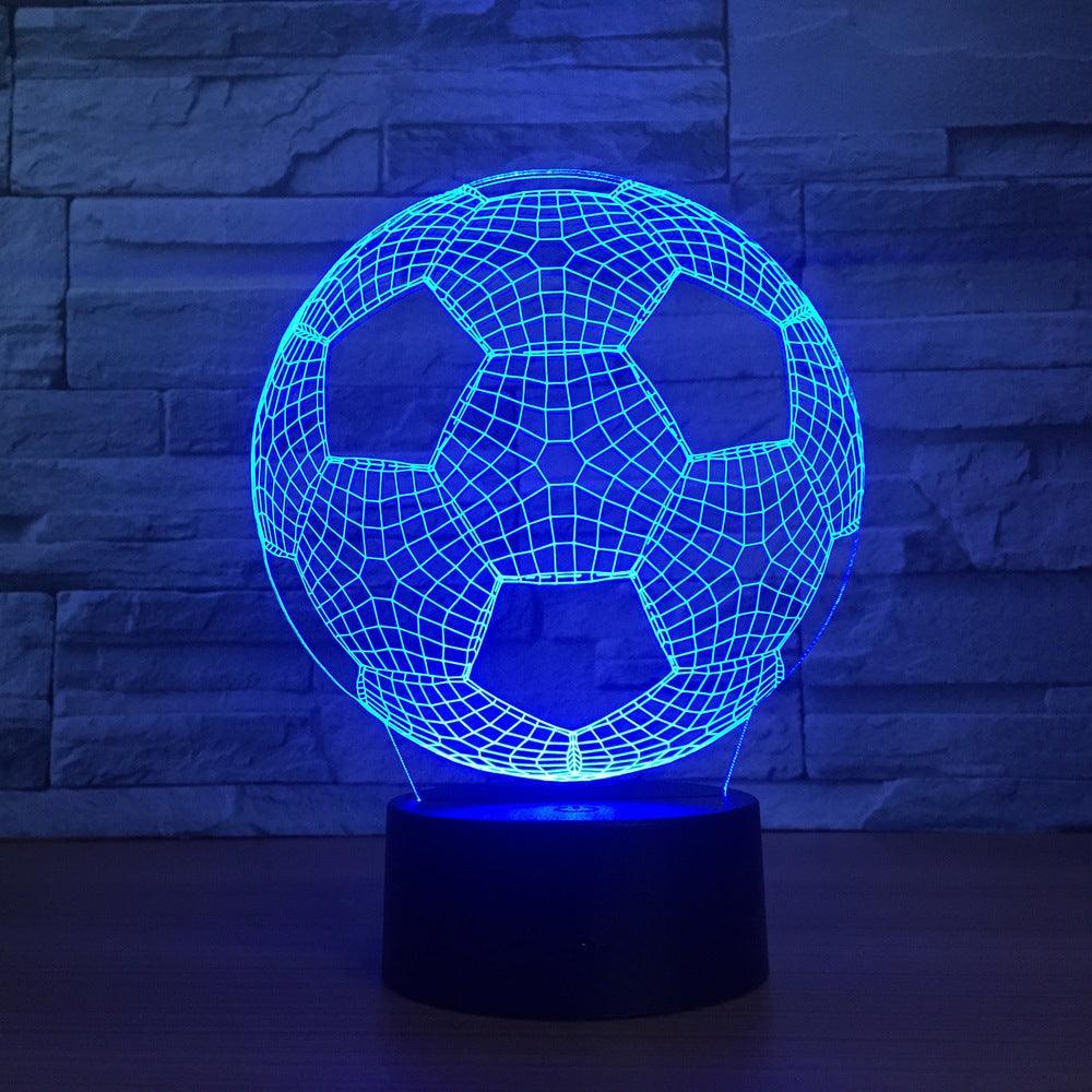 Football Soccer 3D Optical Illusion Lamp - 3D Optical Lamp