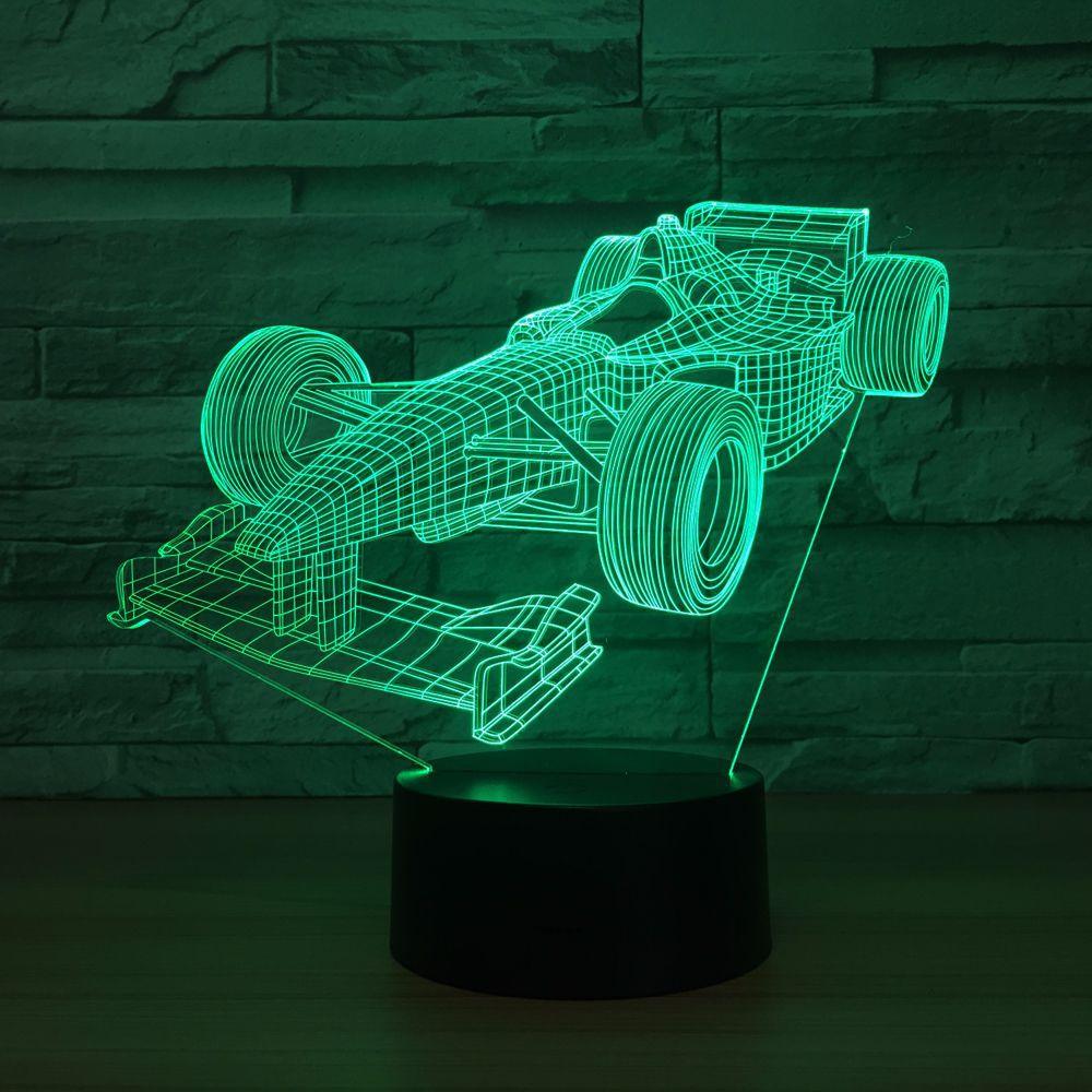 Formula Race Car Lamp-3D Optical Lamp