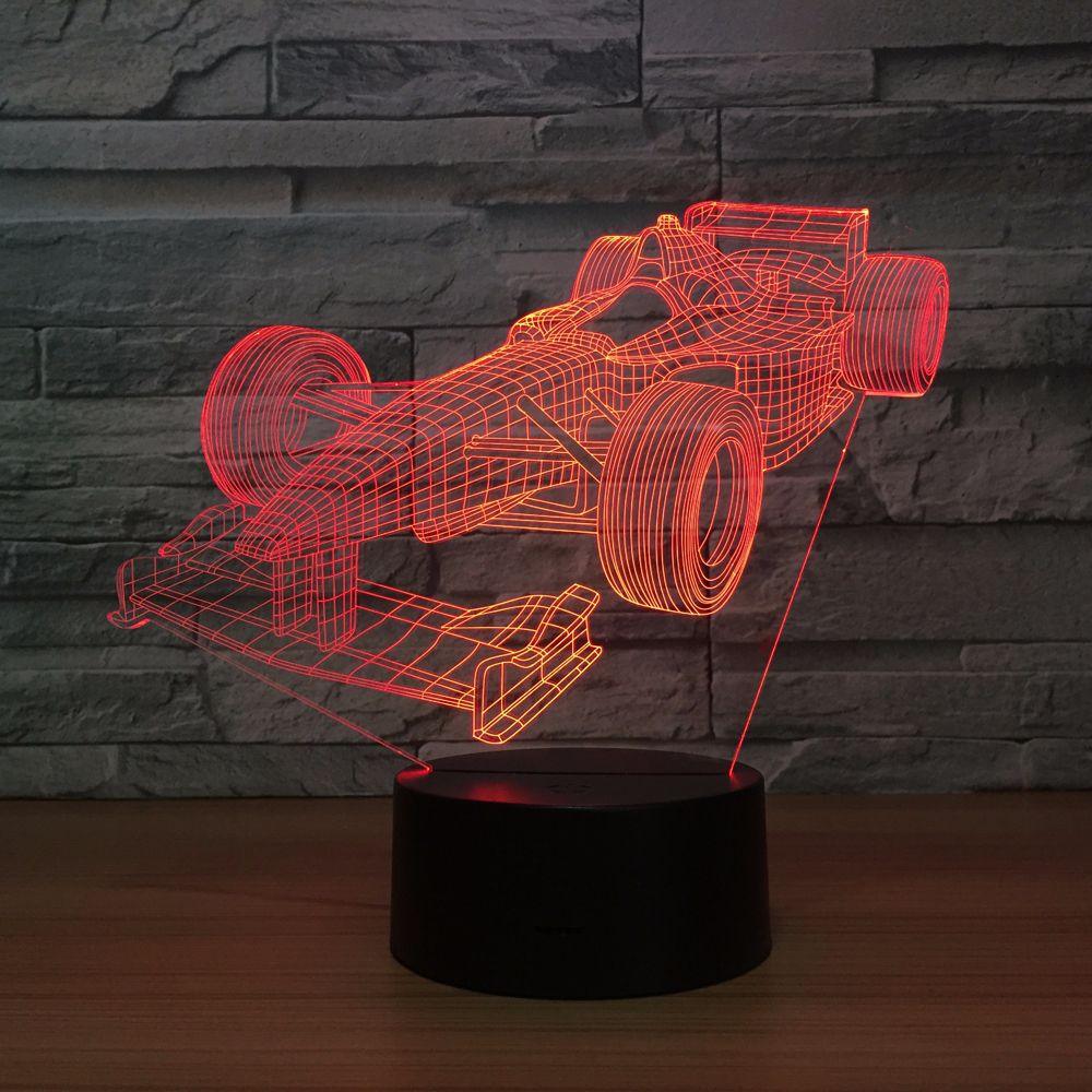 Formula Race Car Lamp-3D Optical Lamp