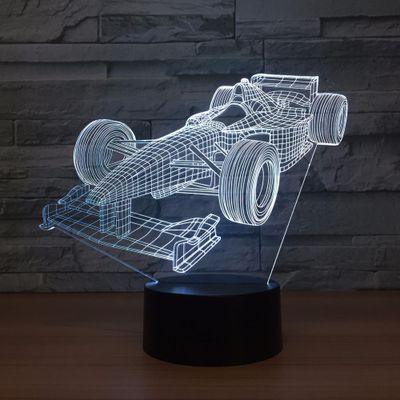 Formula Car 3D Optical Illusion Lamp - 3D Optical Lamp