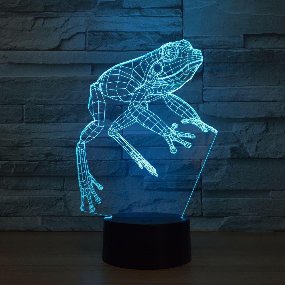 Lovely Frog 3D Optical Illusion Lamp - 3D Optical Lamp