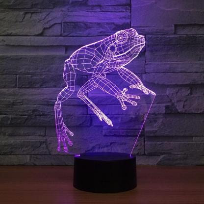 Frog Climb Illusion Lamp-3D Optical Lamp