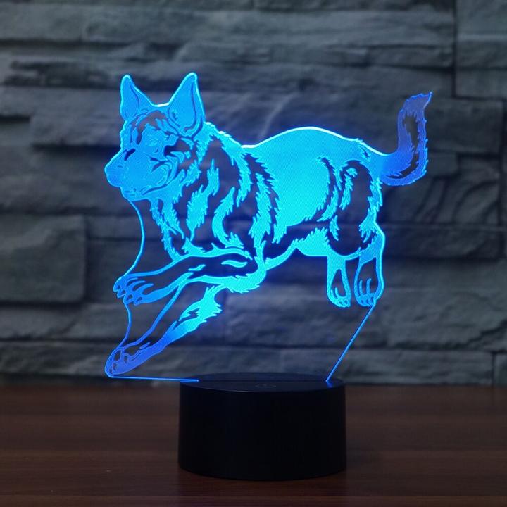 Jumping Dog LED Lamp-3D Optical Lamp
