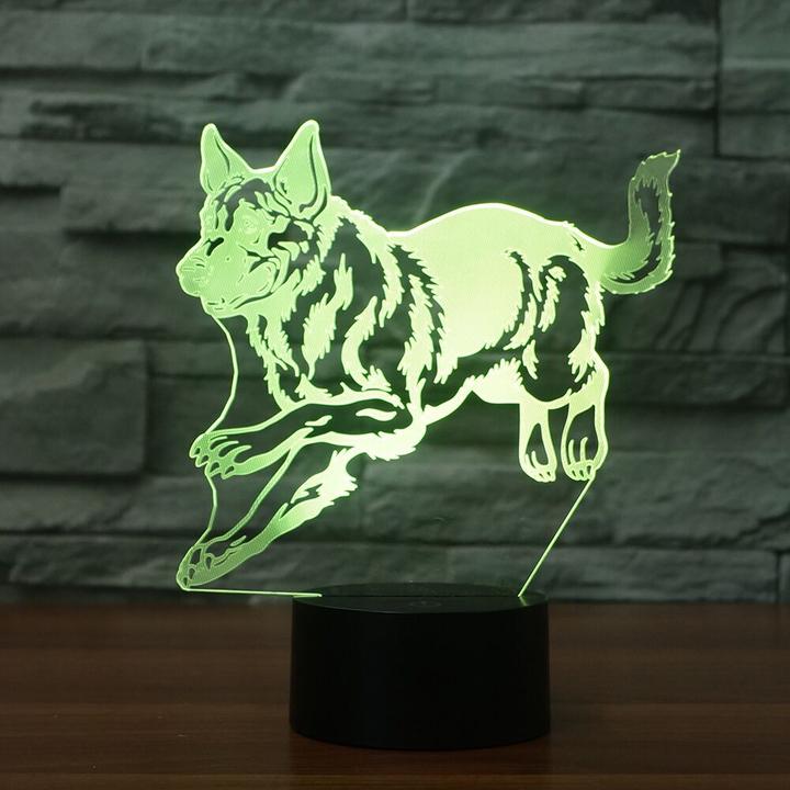 Jumping Dog LED Lamp-3D Optical Lamp