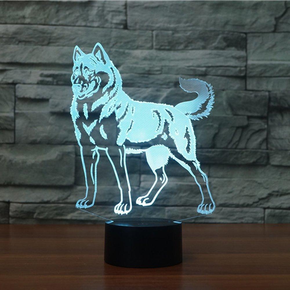 Dog Silhouette LED Lamp-3D Optical Lamp