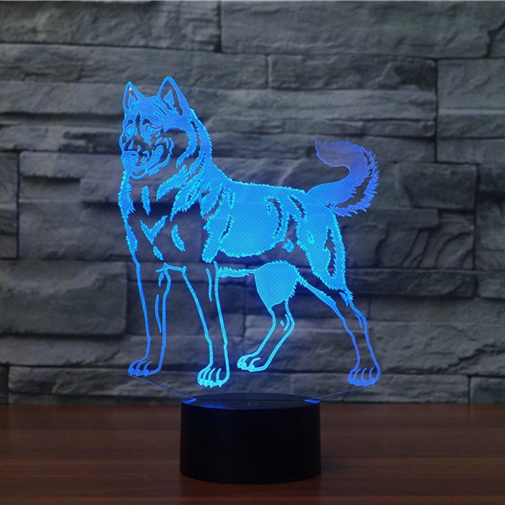 Dog Silhouette LED Lamp-3D Optical Lamp