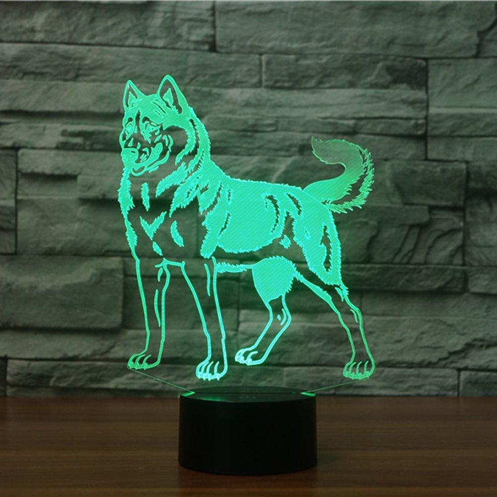 Dog Silhouette LED Lamp-3D Optical Lamp