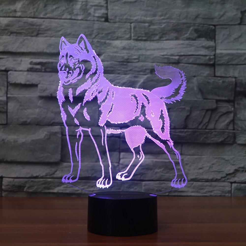 Dog Silhouette LED Lamp-3D Optical Lamp