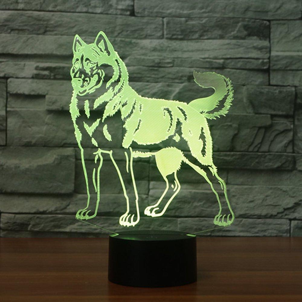 Dog Silhouette LED Lamp-3D Optical Lamp
