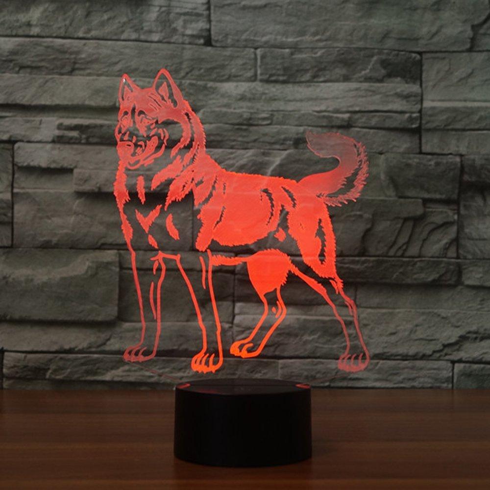 Dog Silhouette LED Lamp-3D Optical Lamp