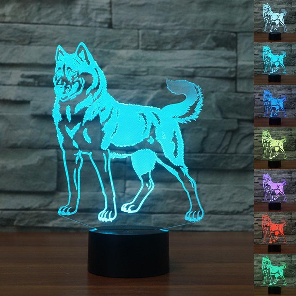 Dog Silhouette LED Lamp-3D Optical Lamp