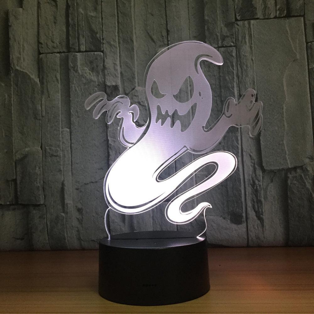 Horrible Ghost 3D Optical Illusion Lamp - 3D Optical Lamp