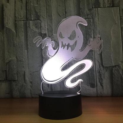 Horrible Ghost 3D Optical Illusion Lamp - 3D Optical Lamp