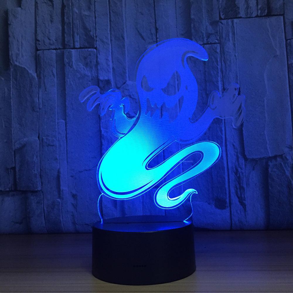 Horrible Ghost 3D Optical Illusion Lamp - 3D Optical Lamp