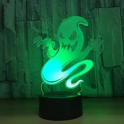 Horrible Ghost 3D Optical Illusion Lamp - 3D Optical Lamp