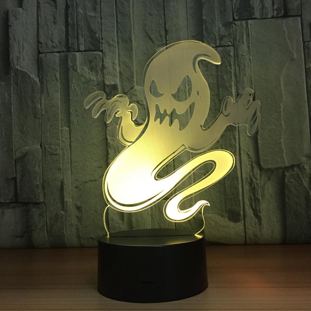 Horrible Ghost 3D Optical Illusion Lamp - 3D Optical Lamp