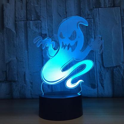 Horrible Ghost 3D Optical Illusion Lamp - 3D Optical Lamp