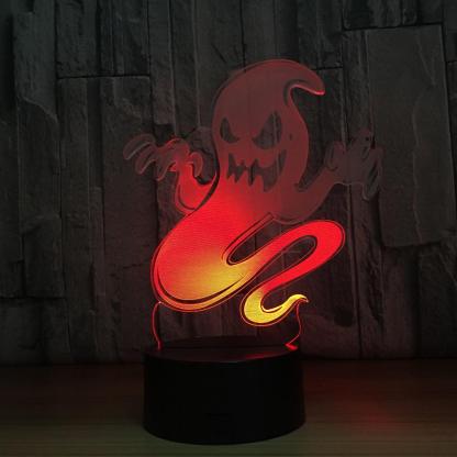 Horrible Ghost 3D Optical Illusion Lamp - 3D Optical Lamp