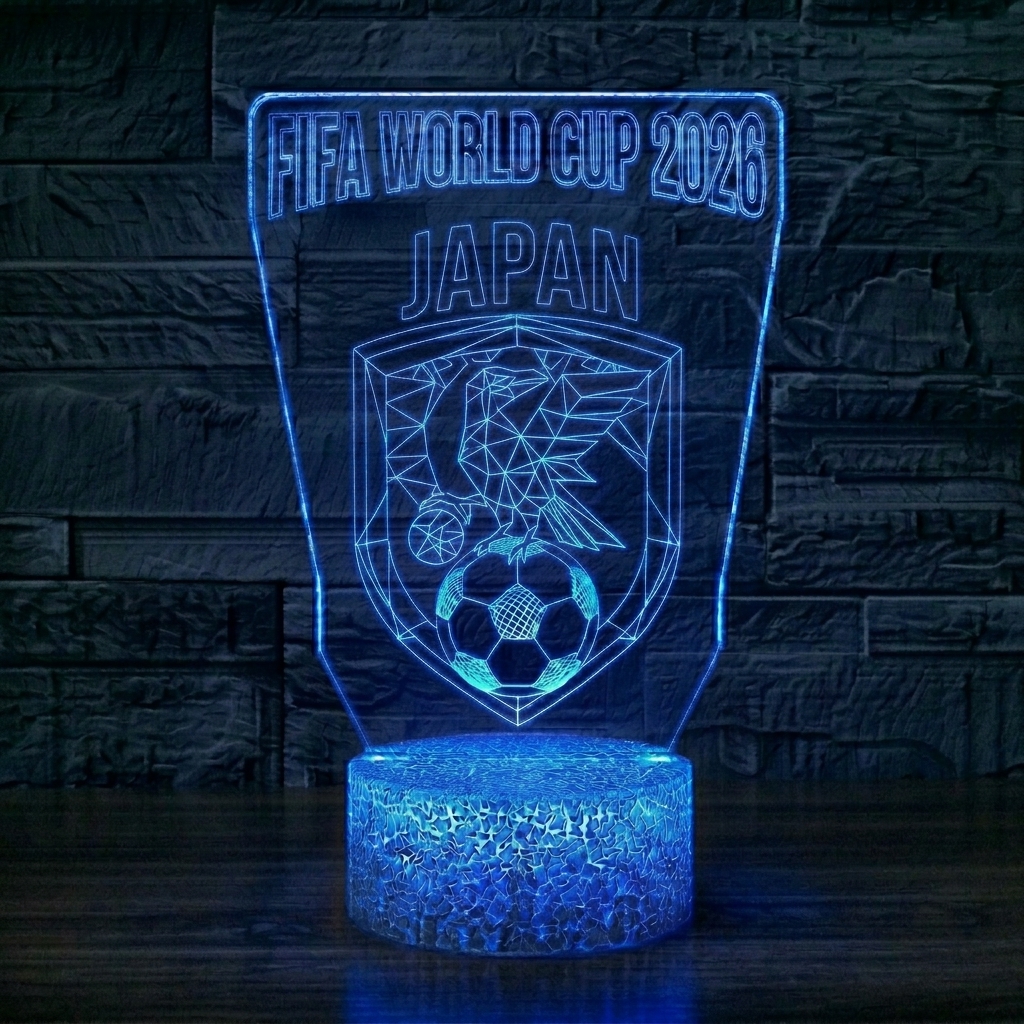 FIFA 2026 Japan Soccer Sports Themed 3D Optical Lamp