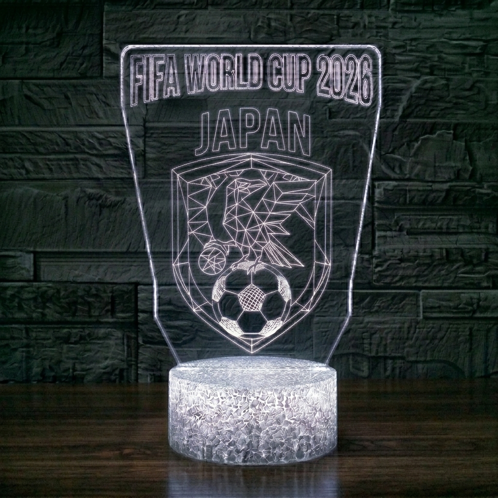 FIFA 2026 Japan Soccer Sports Themed 3D Optical Lamp