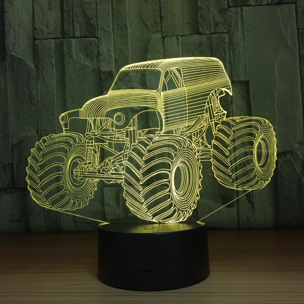 3D Monster Truck Lamp-3D Optical Lamp